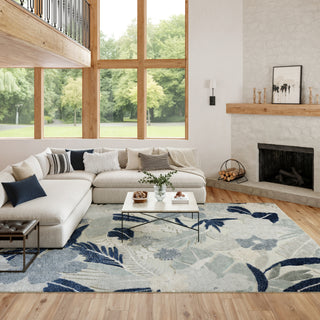 Nourison Suncoast SNC01 Grey Area Rug Room Image Feature