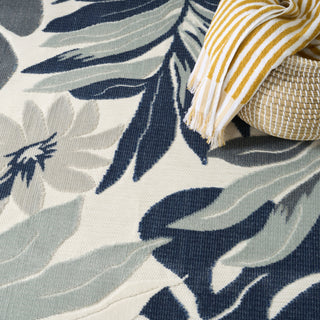Nourison Suncoast SNC02 Blue Area Rug Corner Image