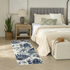 Nourison Suncoast SNC02 Blue Area Rug Corner Image