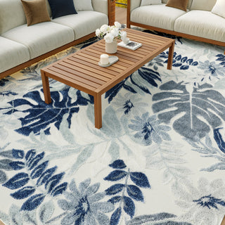 Nourison Suncoast SNC02 Blue Area Rug Room Image Feature