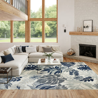 Nourison Suncoast SNC02 Blue Area Rug Room Image Feature