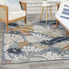 Nourison Suncoast SNC02 Denim Multicolor Area Rug Corner Image