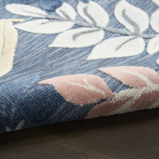 Nourison Suncoast SNC02 Denim Multicolor Area Rug Corner Image