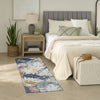 Nourison Suncoast SNC02 Denim Multicolor Area Rug Corner Image