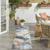Nourison Suncoast SNC02 Denim Multicolor Area Rug Corner Image