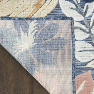 Nourison Suncoast SNC02 Denim Multicolor Area Rug Corner Image