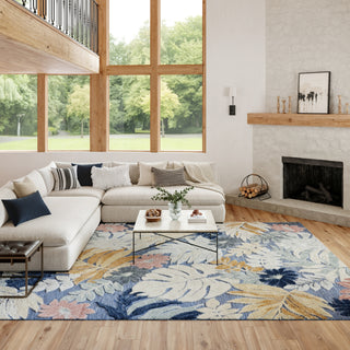 Nourison Suncoast SNC02 Denim Multicolor Area Rug Room Image Feature