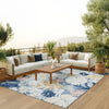 Nourison Suncoast SNC02 Denim Multicolor Area Rug Corner Image