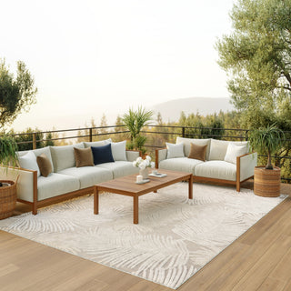 Nourison Suncoast SNC03 Beige Area Rug Corner Image