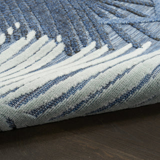 Nourison Suncoast SNC03 Denim Area Rug Corner Image