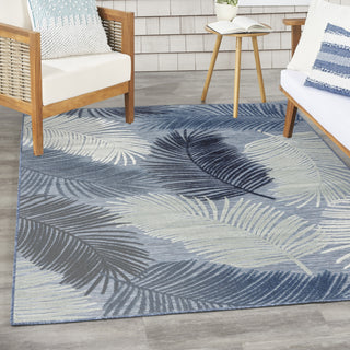 Nourison Suncoast SNC03 Denim Area Rug Corner Image