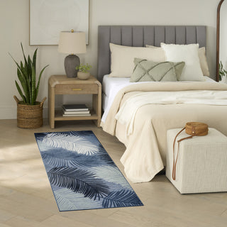 Nourison Suncoast SNC03 Denim Area Rug Corner Image