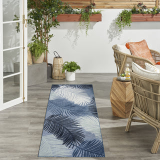 Nourison Suncoast SNC03 Denim Area Rug Corner Image