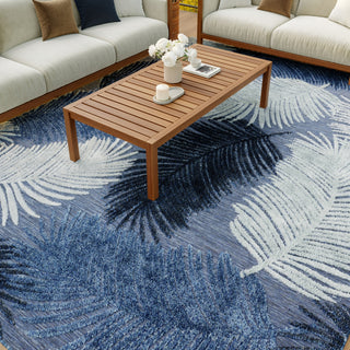 Nourison Suncoast SNC03 Denim Area Rug Room Image Feature