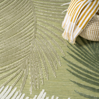 Nourison Suncoast SNC03 Green Area Rug Corner Image