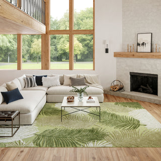 Nourison Suncoast SNC03 Green Area Rug Room Image Feature