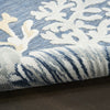 Nourison Suncoast SNC04 Denim Multicolor Area Rug Corner Image