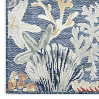 Nourison Suncoast SNC04 Denim Multicolor Area Rug Texture Image