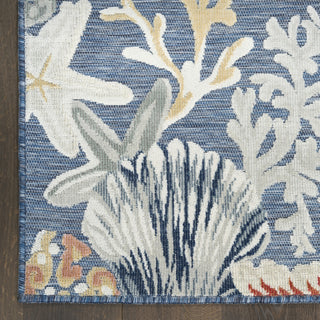 Nourison Suncoast SNC04 Denim Multicolor Area Rug Detail Image