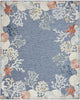 Nourison Suncoast SNC04 Denim Multicolor Area Rug Main Image