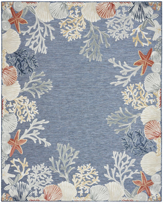 Nourison Suncoast SNC04 Denim Multicolor Area Rug Main Image