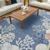 Nourison Suncoast SNC04 Denim Multicolor Area Rug Room Image Feature