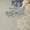 Nourison Suncoast SNC04 Grey Multicolor Area Rug Corner Image