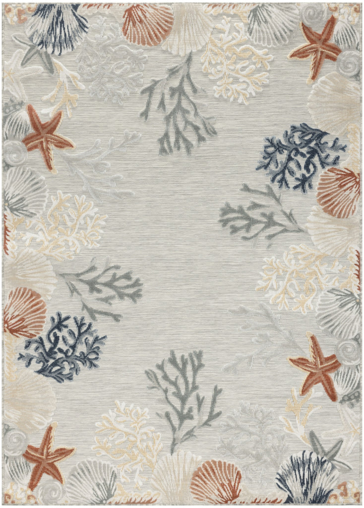 Nourison Suncoast SNC04 Grey Multicolor Area Rug main image