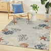 Nourison Suncoast SNC04 Grey Multicolor Area Rug Room Image Feature