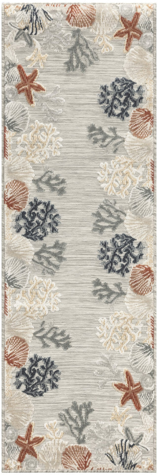 Nourison Suncoast SNC04 Grey Multicolor Area Rug Main Image