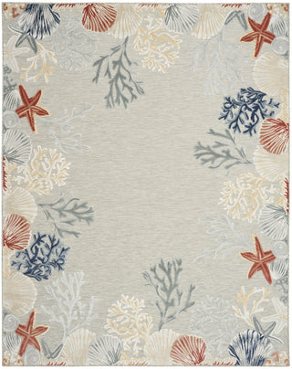 Nourison Suncoast SNC04 Grey Multicolor Area Rug Main Image