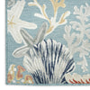 Nourison Suncoast SNC04 Teal Multicolor Area Rug Texture Image
