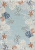 Nourison Suncoast SNC04 Teal Multicolor Area Rug main image