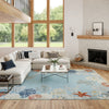 Nourison Suncoast SNC04 Teal Multicolor Area Rug Room Image Feature