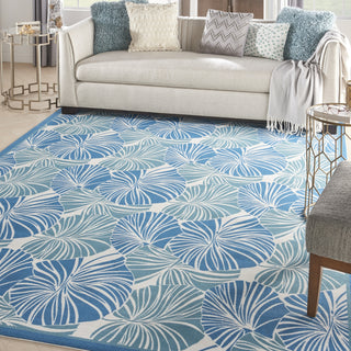 Nourison Sun N' Shade SND87 Blue Area Rug by Waverly Corner Image