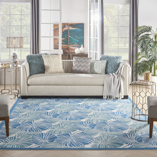 Nourison Sun N' Shade SND87 Blue Area Rug by Waverly Room Image Feature