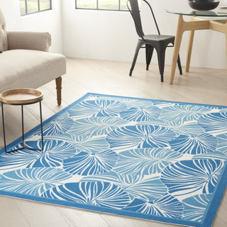 Nourison Sun N' Shade SND87 Blue Area Rug by Waverly Corner Image