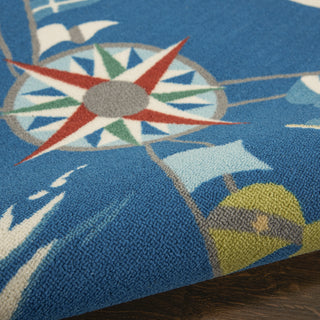 Nourison Sun N' Shade SND89 Navy Area Rug by Waverly Corner Image
