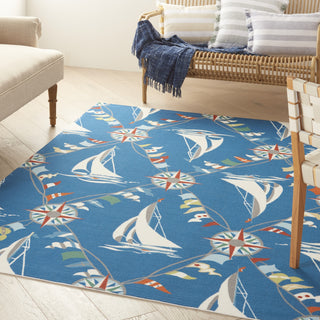 Nourison Sun N' Shade SND89 Navy Area Rug by Waverly Corner Image