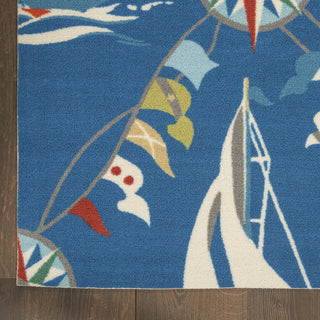 Nourison Sun N' Shade SND89 Navy Area Rug by Waverly Detail Image