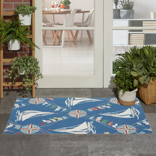 Nourison Sun N' Shade SND89 Navy Area Rug by Waverly Room Image Feature