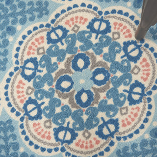 Nourison Sun N' Shade SND90 Blue Area Rug by Waverly Corner Image
