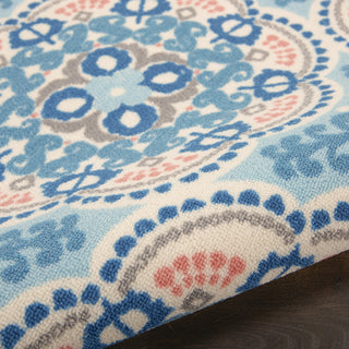 Nourison Sun N' Shade SND90 Blue Area Rug by Waverly Corner Image