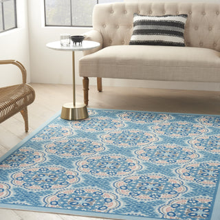 Nourison Sun N' Shade SND90 Blue Area Rug by Waverly Corner Image