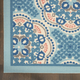 Nourison Sun N' Shade SND90 Blue Area Rug by Waverly Detail Image