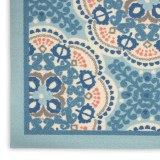 Nourison Sun N' Shade SND90 Blue Area Rug by Waverly Texture Image