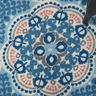 Nourison Sun N' Shade SND90 Blue Area Rug by Waverly Corner Image