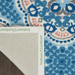 Nourison Sun N' Shade SND90 Blue Area Rug by Waverly Corner Image