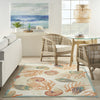 Nourison Wav01/Sun and Shade SND92 Ivory/Multi Area Rug by Waverly Room Image Feature