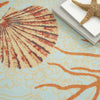 Nourison Sun N' Shade SND92 Light Blue Area Rug by Waverly Corner Image